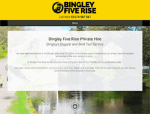 Tablet Screenshot of bingleytaxis.com